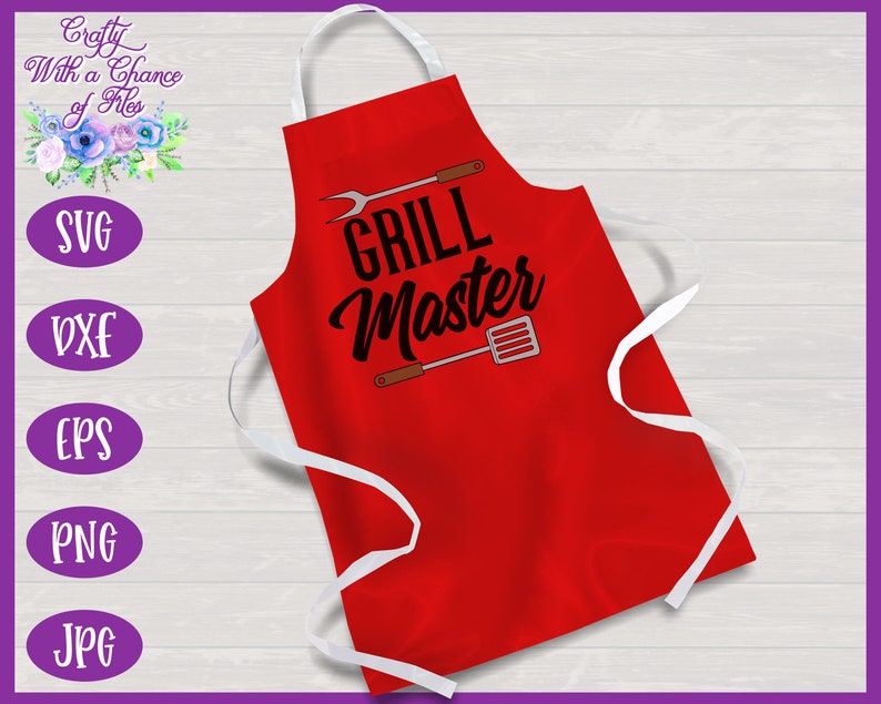 Download Grill Master SVG Funny BBQ Apron for Father's Day Cut File ...