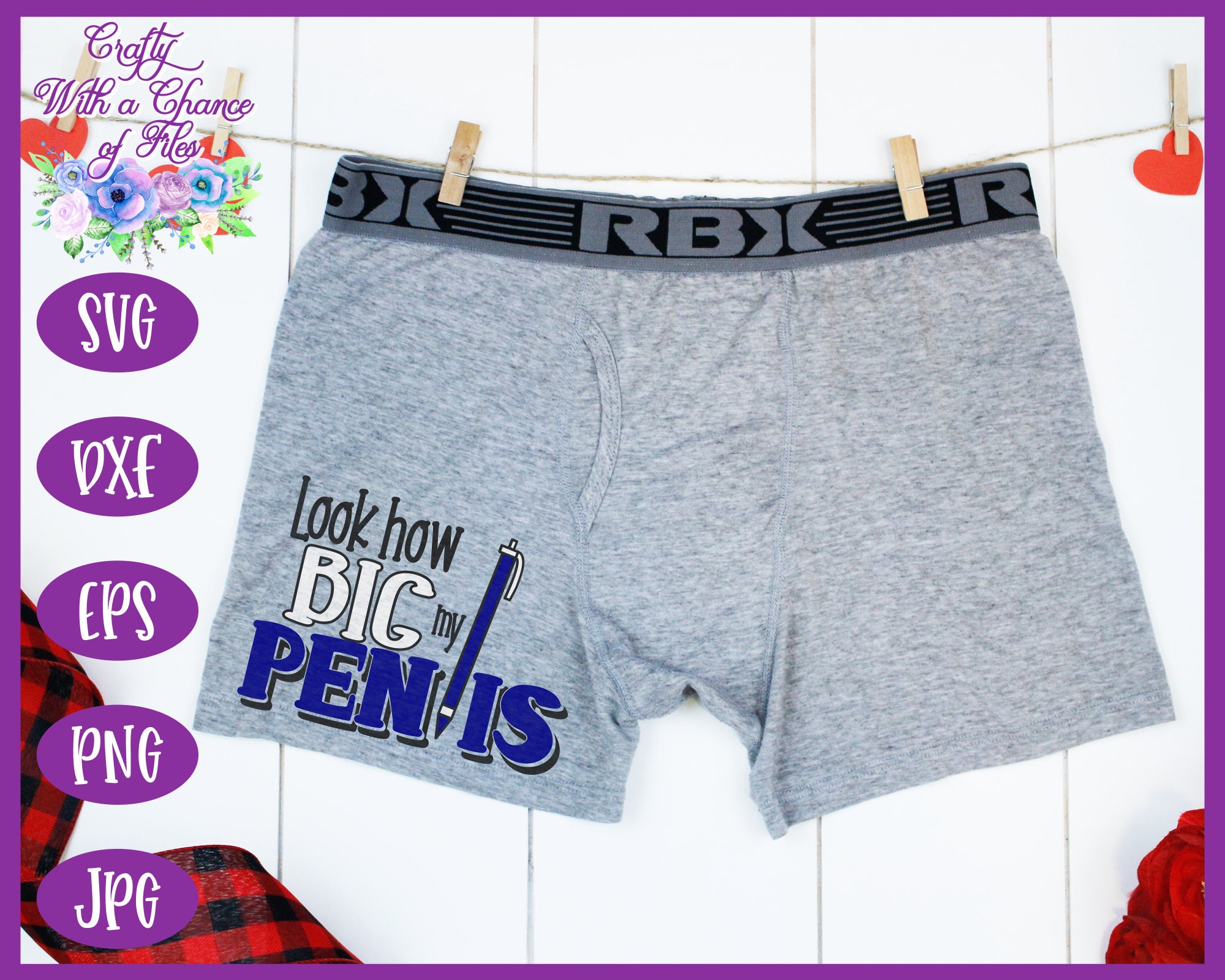 Snarky Silhouette Cricut Briefs Funny Valentine Underwear Boxers