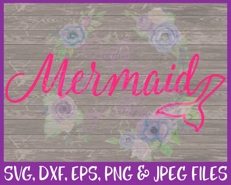 Download Mermaid SVG Mermaid Word With Tail SVG Mermaid Tail Svg Be ...