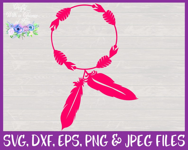 Download Dream Catcher Wreath SVG Dream Catcher Monogram Frame ...