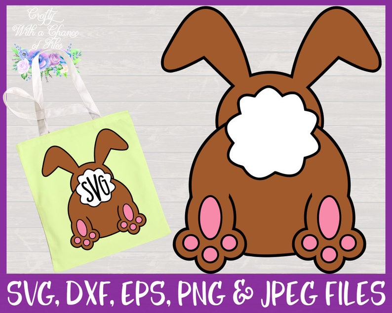 Download Easter SVG Bunny Tail SVG Easter Monogram Design | Etsy