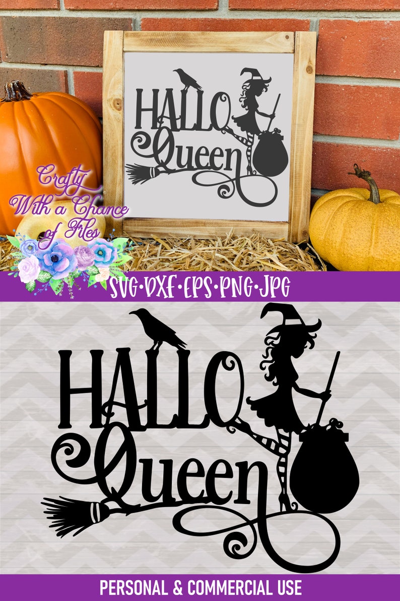 Download Halloween SVG Hallo Queen SVG Witch SVG Halloween Laser | Etsy