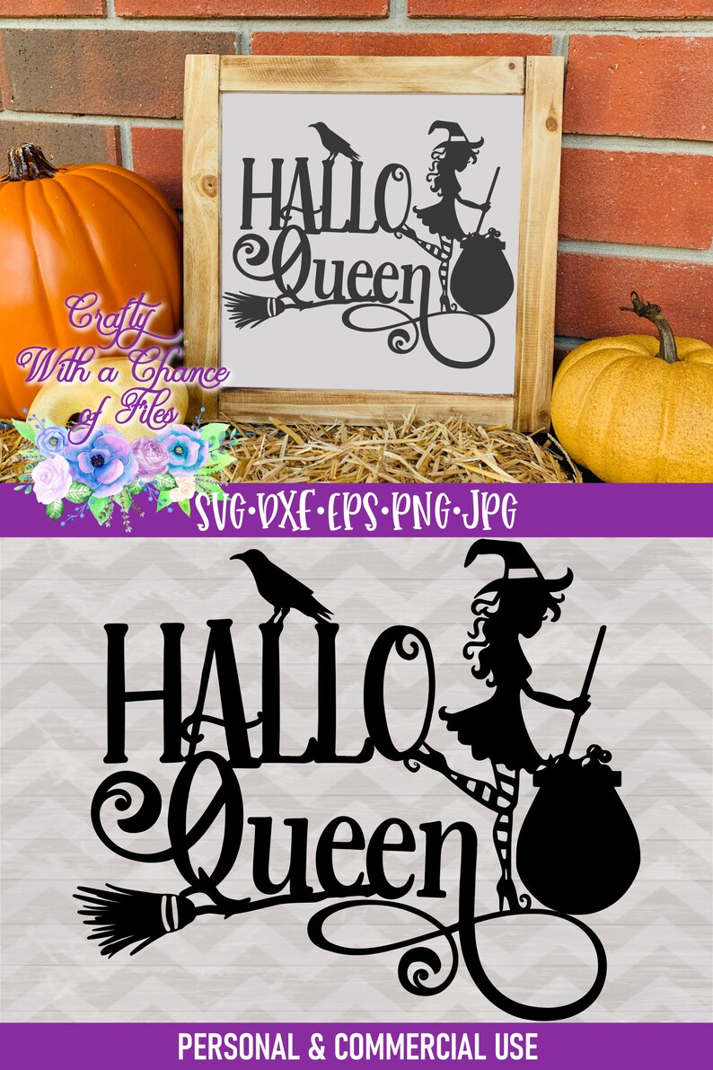 Download Halloween SVG Hallo Queen SVG Witch SVG Halloween Laser | Etsy