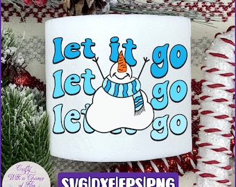 Funny Snowman Toilet Paper Christmas SVG | Gag Gift Design (Digital Download)