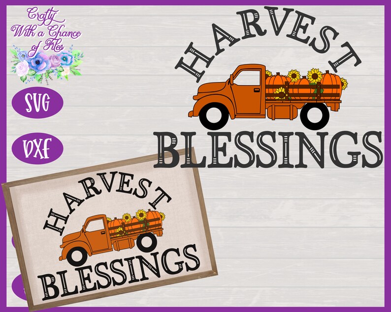 Download Harvest Blessings SVG Fall Pumpkin Truck SVG Thanksgiving ...