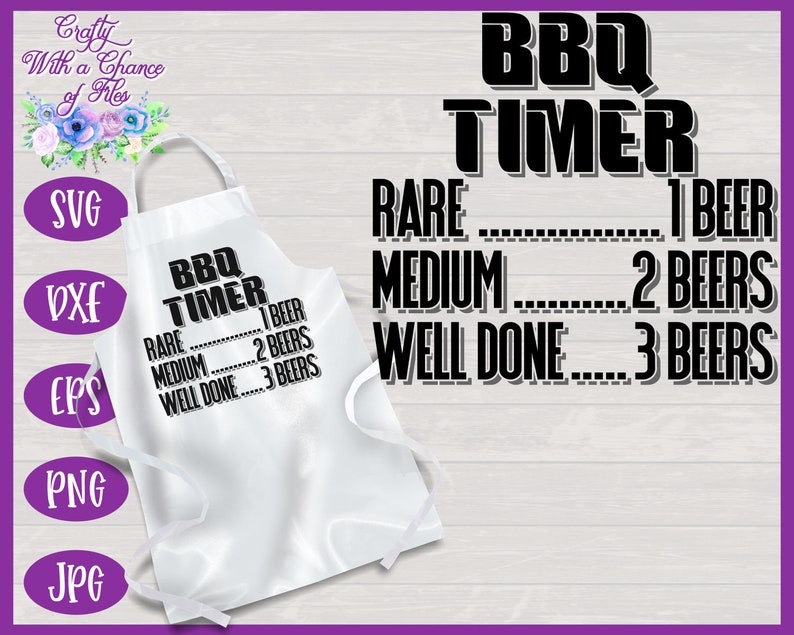 picture Bbq Timer Svg Free bbq timer svg funny beer grilling apron