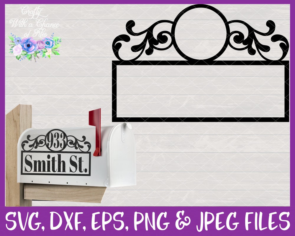 Download Mailbox Initial Monogram SVG Laser Cut Sign Design | Etsy