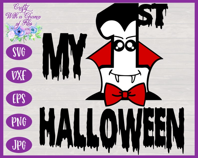 Download My 1st Halloween SVG Vampire Halloween Baby Bodysuit ...