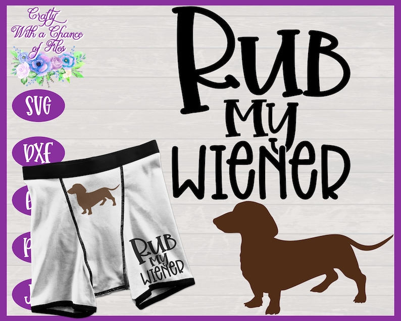 Merns Underwear SVG Funny Men's Boxers SVG Rub My Wiener | Etsy
