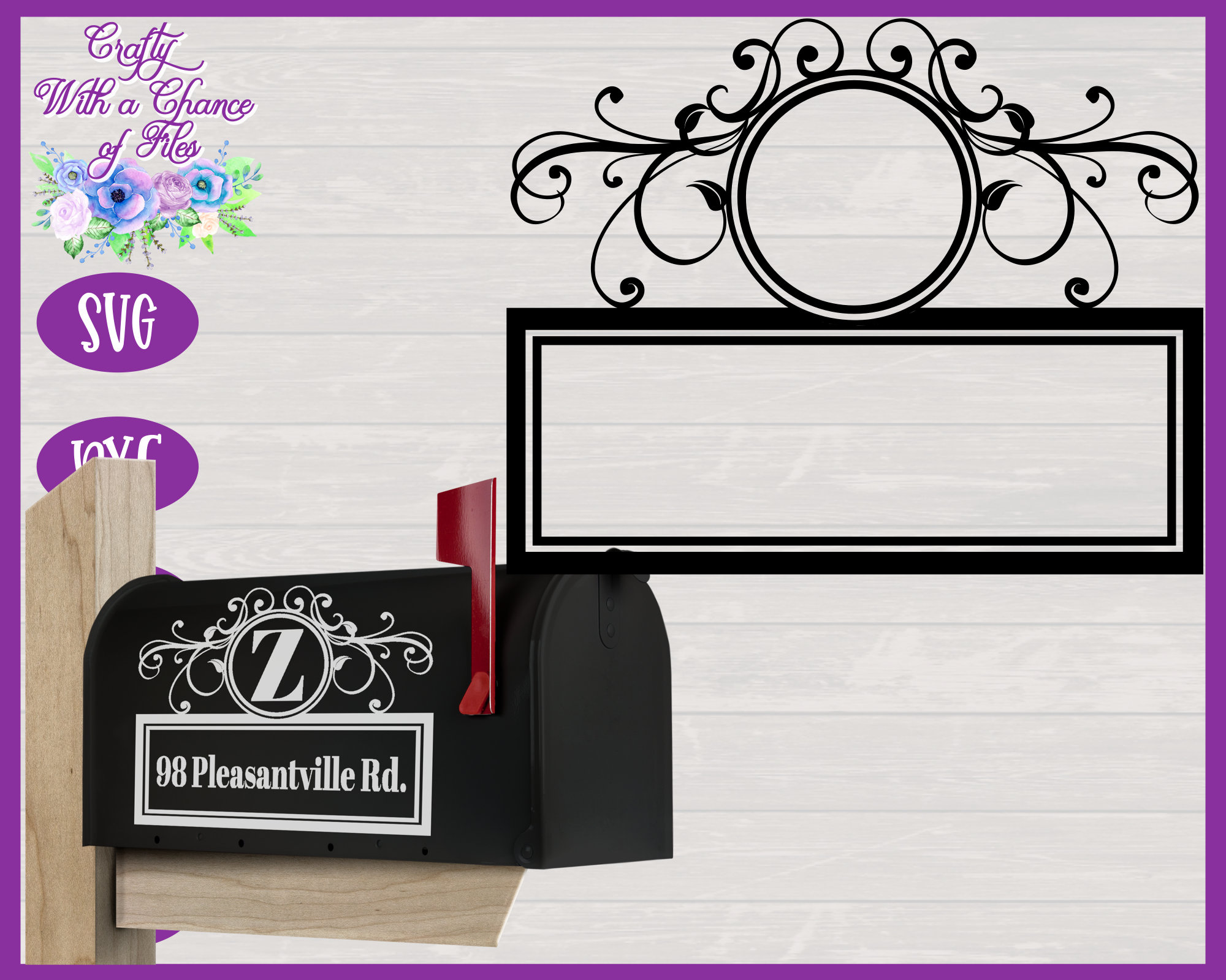 Mailbox Decal Svg Mailbox Monogram Svg Address Sign Svg Etsy Images