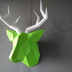 PDF_ Simple Deer Kit "do by Yourself"/ Deer DIY KIT/ Room Decor/ Paper ...
