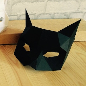 Half cat mask/DIY Cat mask/Paper cat mask/DIY mask/Fancy dress/Halloween Mask/Printable Templates/Animal Mask/Kitten Mask/