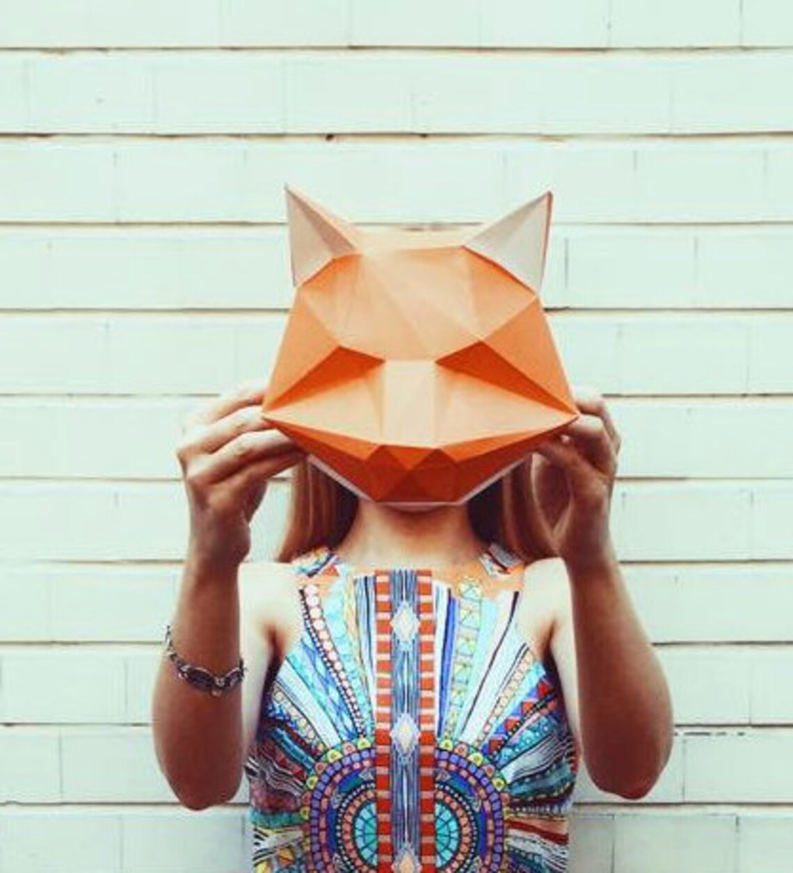 Medium Fox DIY KIT/ Room Decor/ Paper Craft/ Wall Decor/ Paper - Etsy