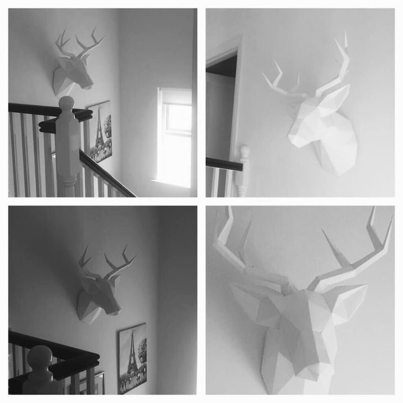 Deer Kit do by Yourself/ Deer DIY KIT/ Room Decor/ Paper Craft/ Wall