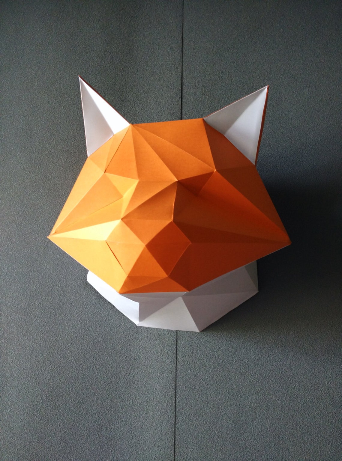 Medium Fox DIY KIT/ Room Decor/ Paper Craft/ Wall Decor/ Paper - Etsy