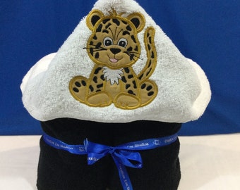 Baby Leopard Hooded Towel for Kids, FREE SHIPPING, Full Size Bath Towel, Bath Wrap