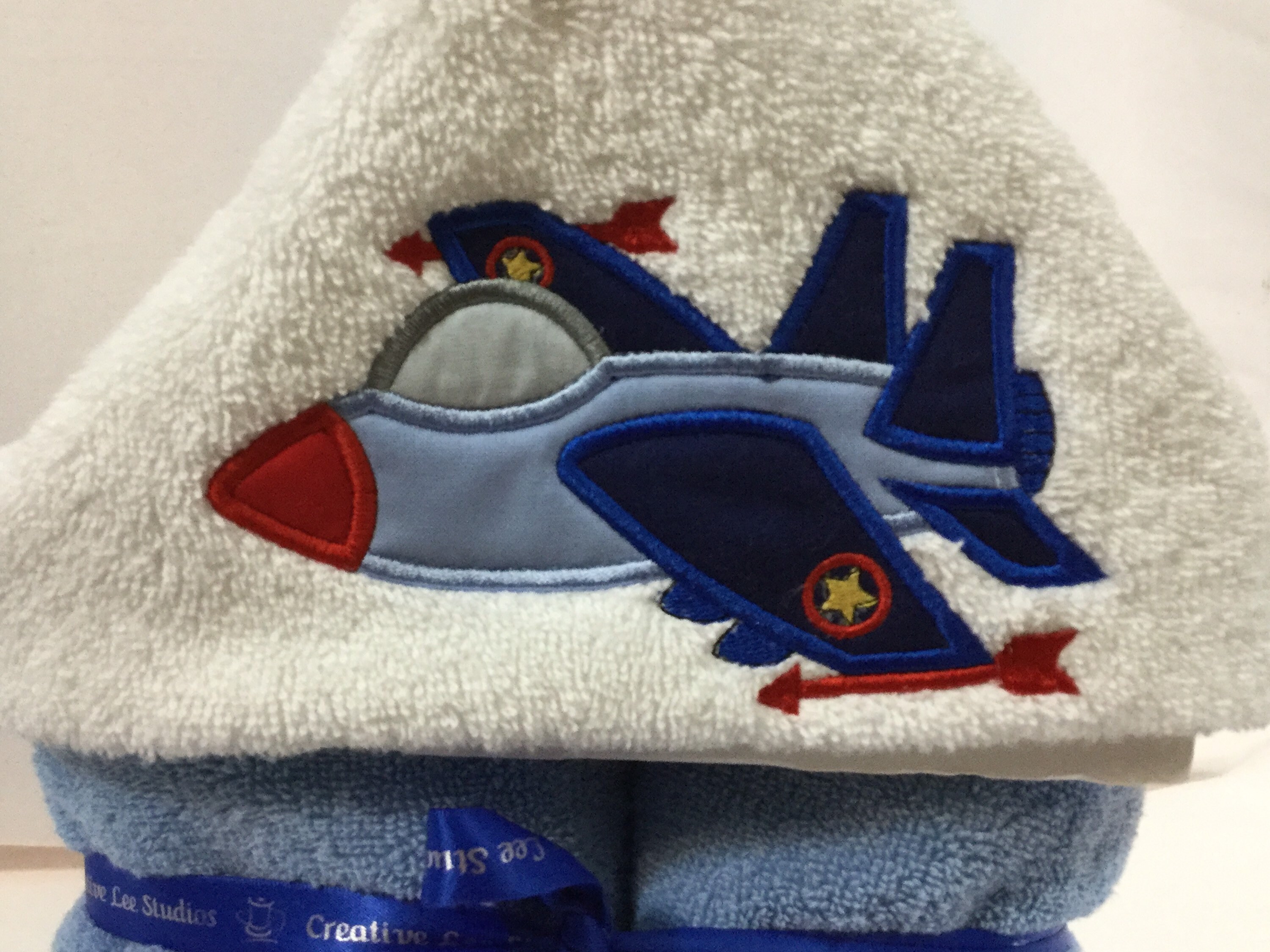 Fighter Jet Plane Hooded Towel for Kids, FREE SHIPPING, Full Size Bath