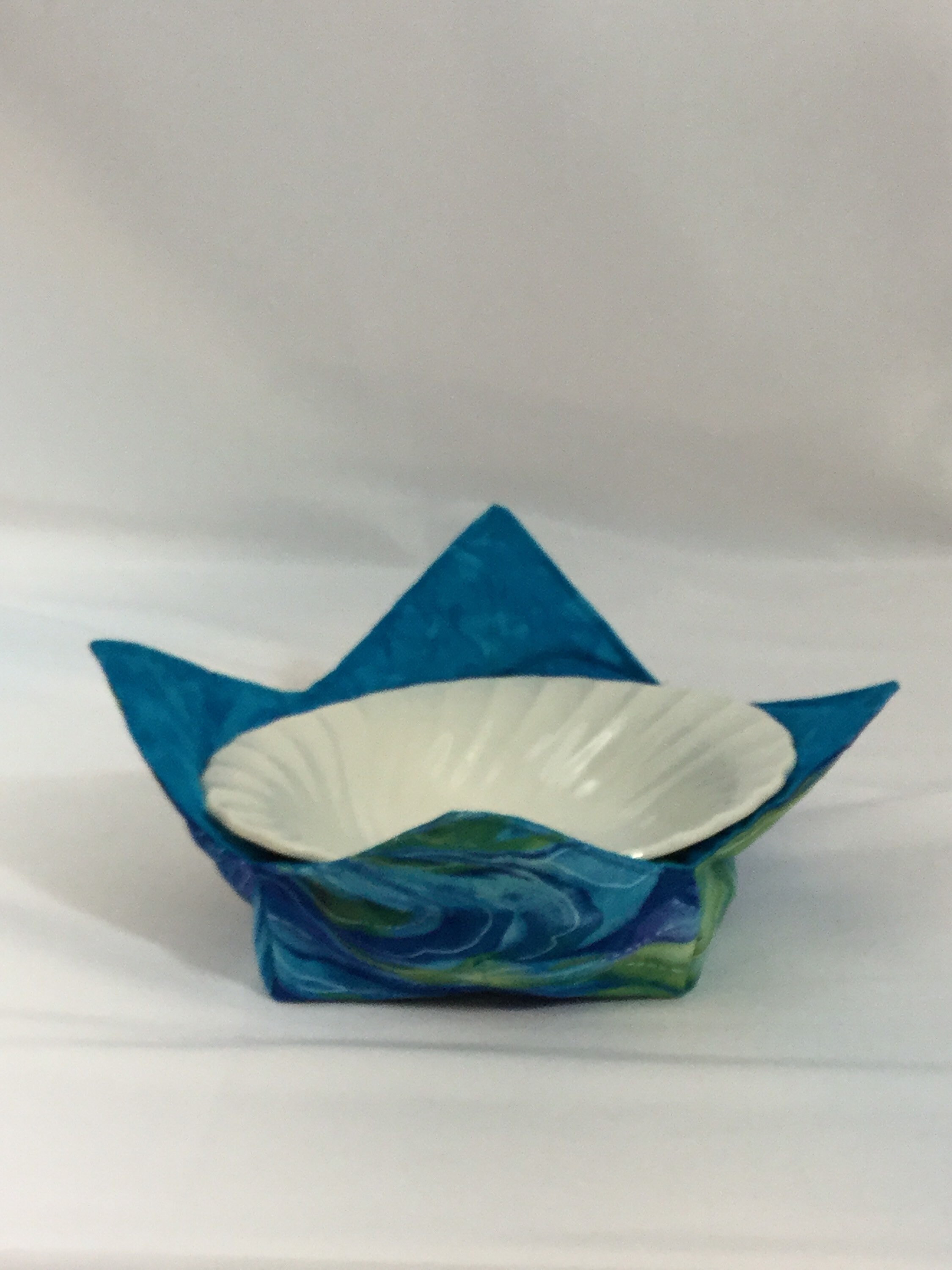 Ocean Blue Microwave Bowl CozyMedium6 Bottom Diameter; Colorful Cozy