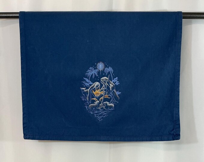 Shining Holy Family Nativity Kitchen Towel | Perfect Christmas Gift for Her/Mom