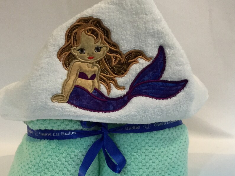 Mermaid Hooded Towel for Kids FREE SHIPPING Full Size Quick Etsy