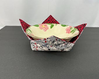 Large Dog Lovers Bowl Cozy - Microwave Safe, Reversible Kitchen Decor, Perfect Handmade Gift