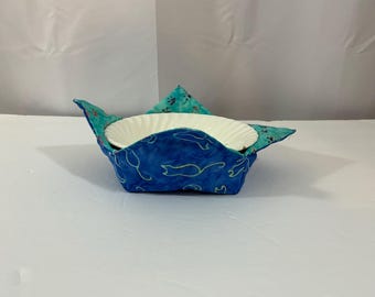Midnight Cats Microwave Bowl Cozy: Reversible Hot Bowl Pad