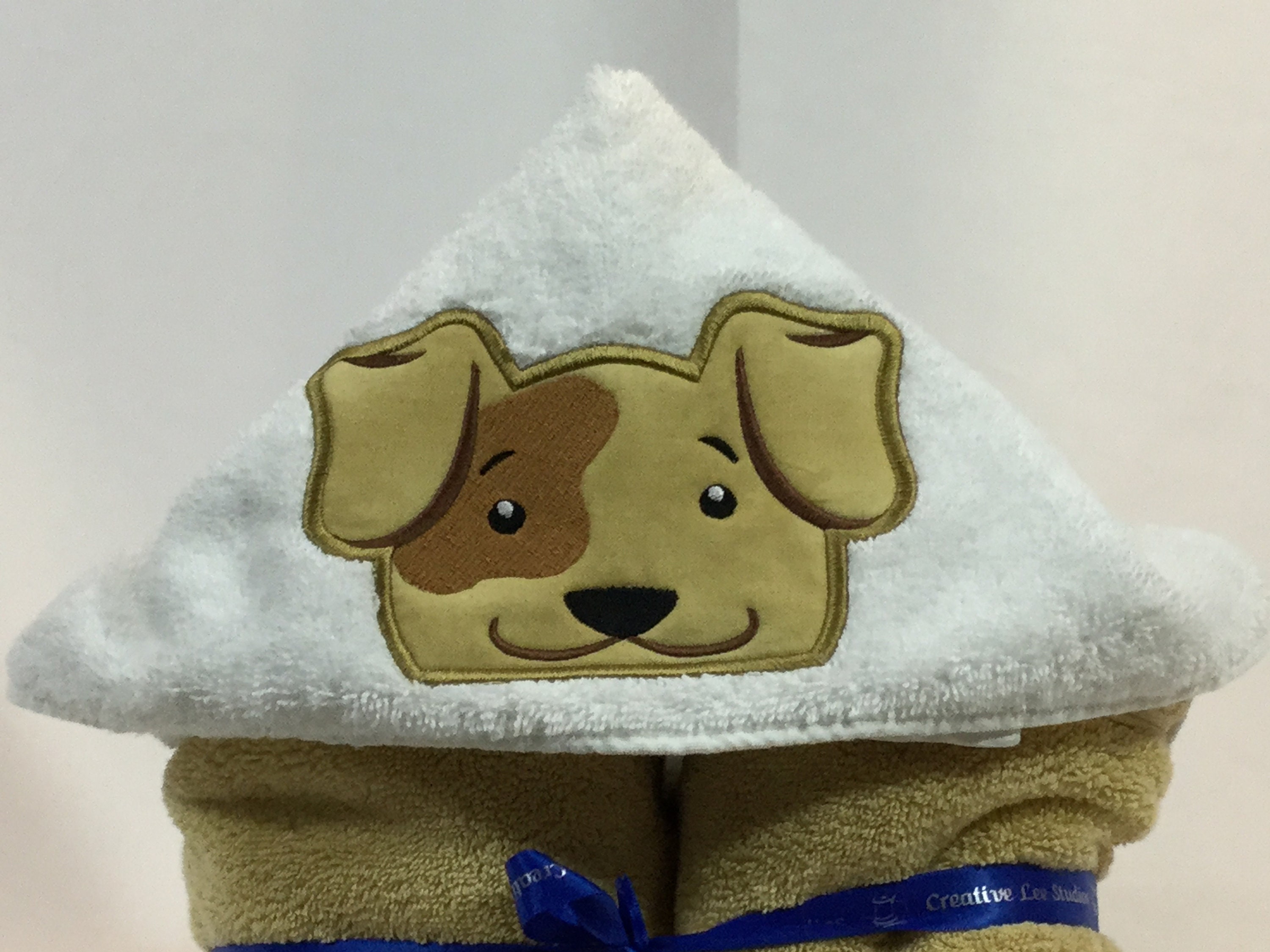 Brown Dog Hooded Towel for Kids, FREE SHIPPING, Full Size Bath Towel, Bath Wrap