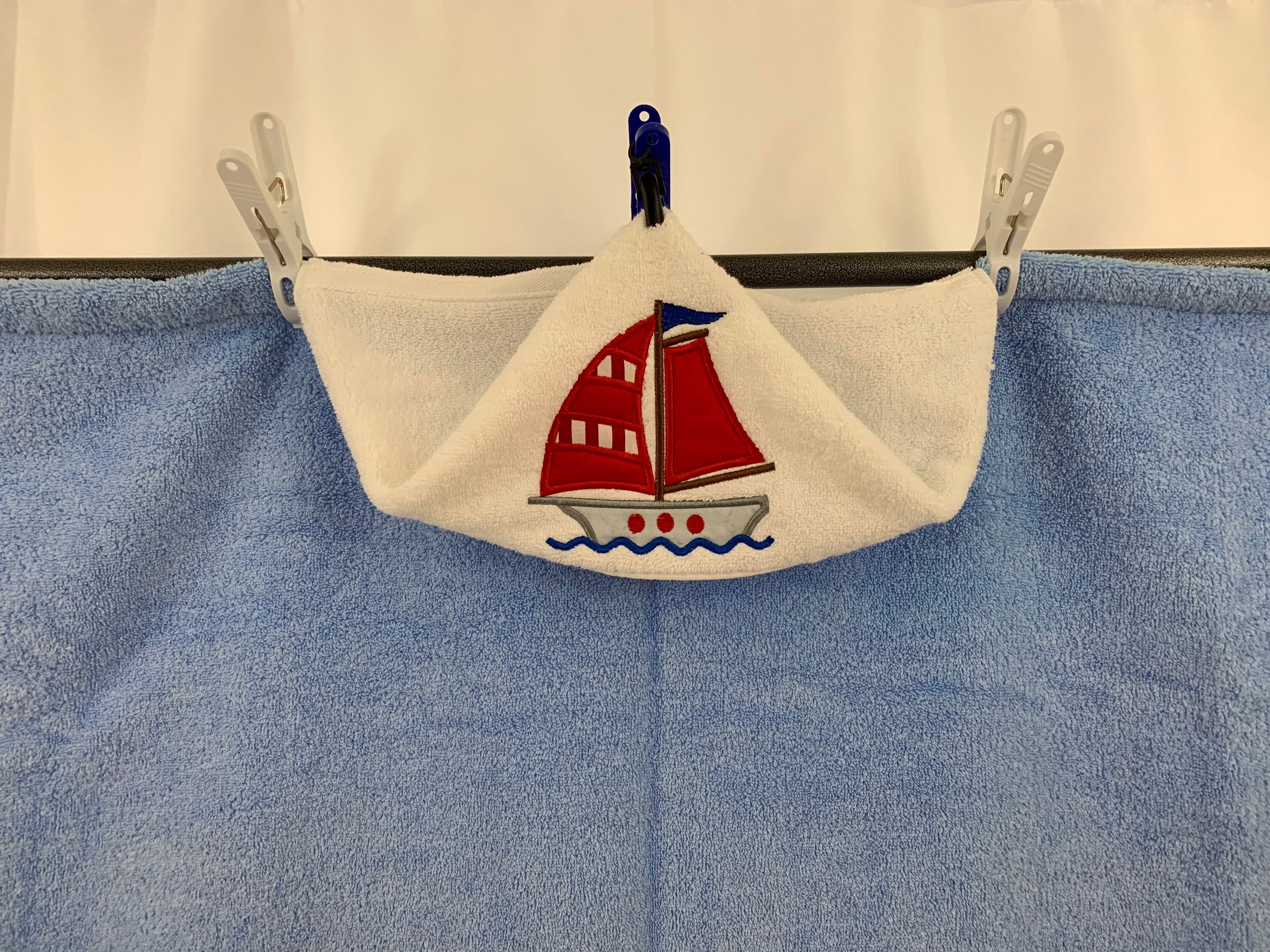 sailboat bath towels