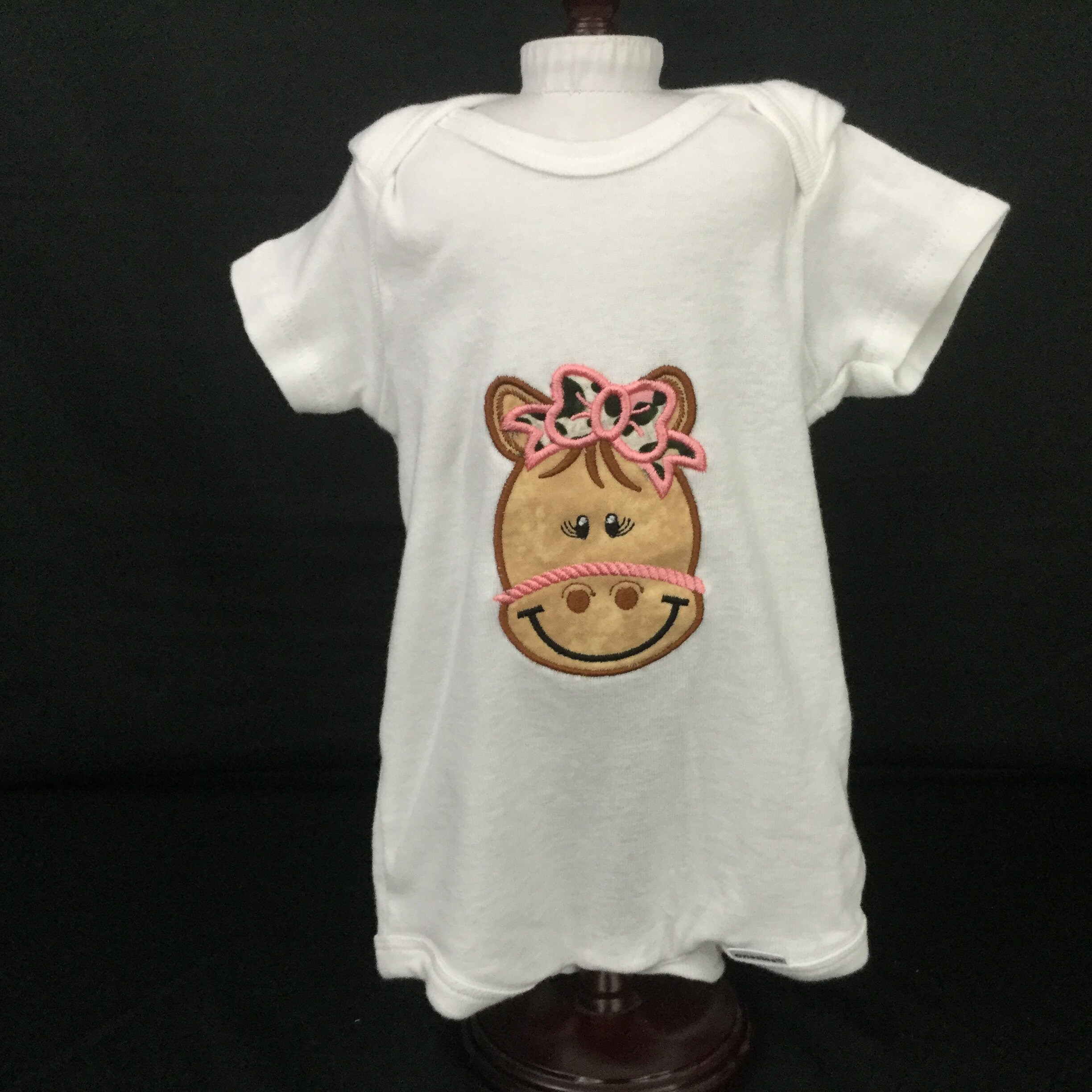 Girl Horse Baby Onesie; 69 Month Onesie; Baby Girl Clothing; Girl