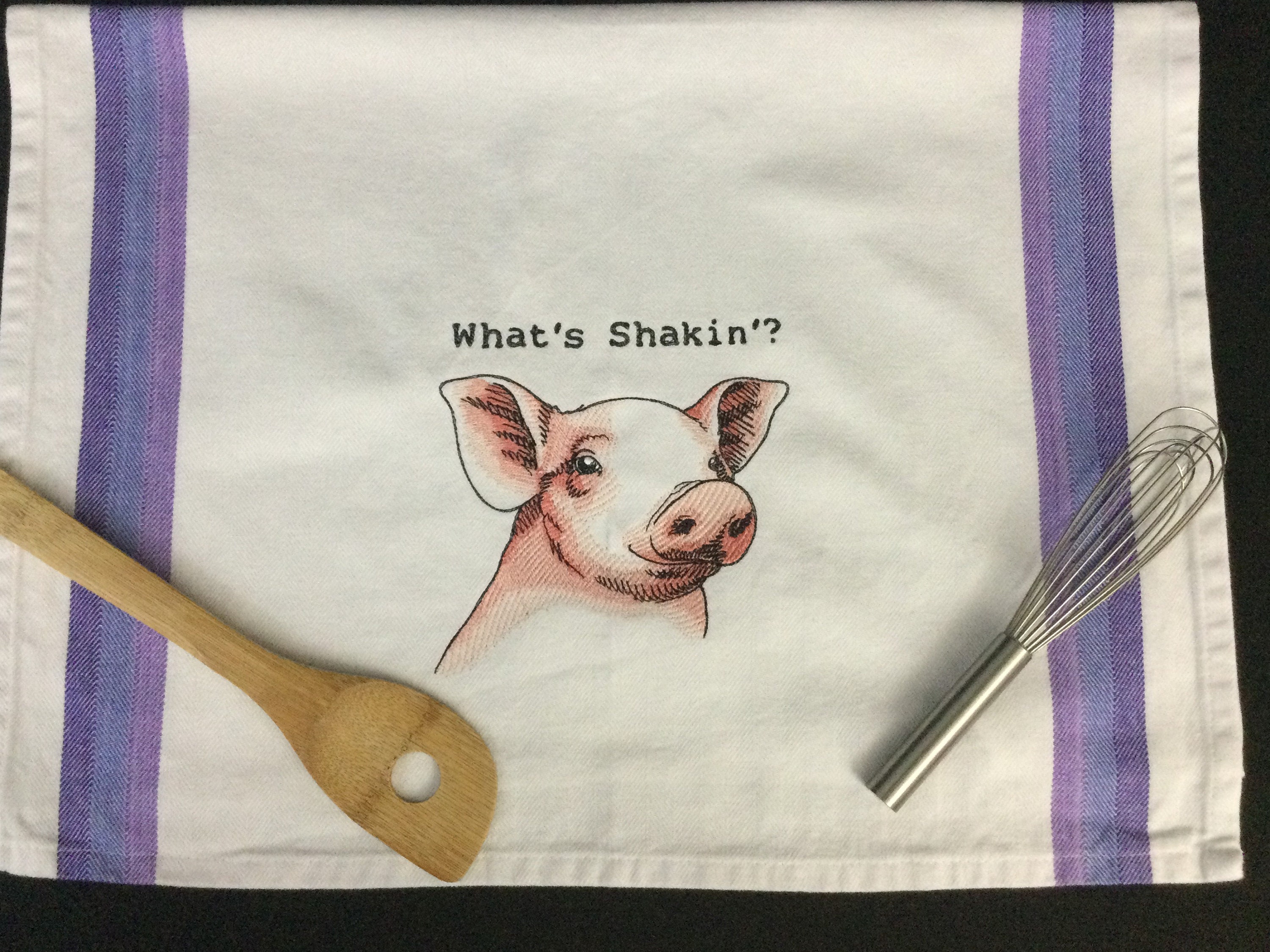 Funny Tea Towel, What's Shakin, Salt and Pepper, Funny Kitchen Towel, –  614VinylLLC