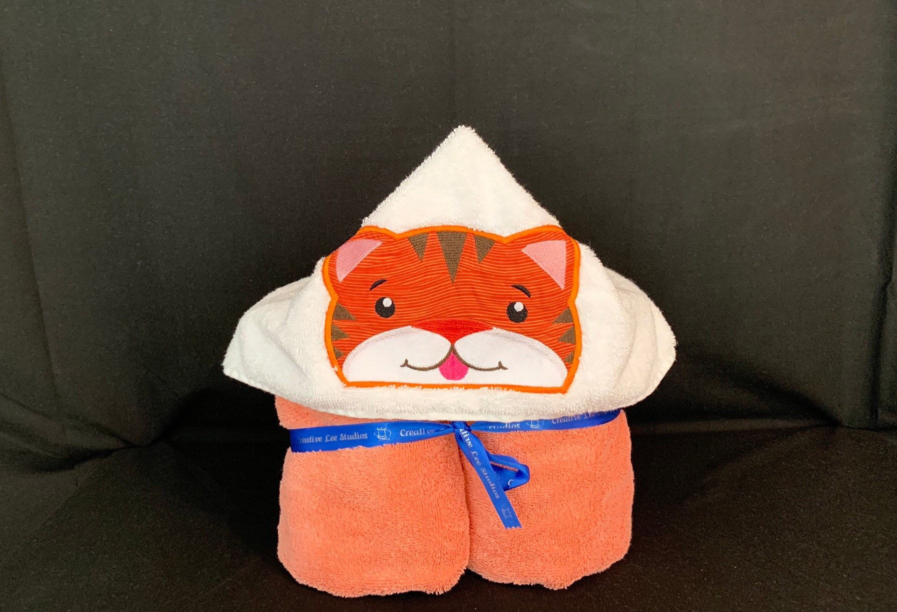tiger hooded towel