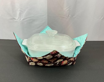 X-Large Llama Gang Microwave Bowl Cozy: Reversible Hot Bowl Holder