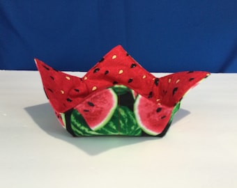 Watermelon Summer Delights Microwave Cozy | Reversible Soup Bowl Holder | Perfect College Dorm & Housewarming Gift