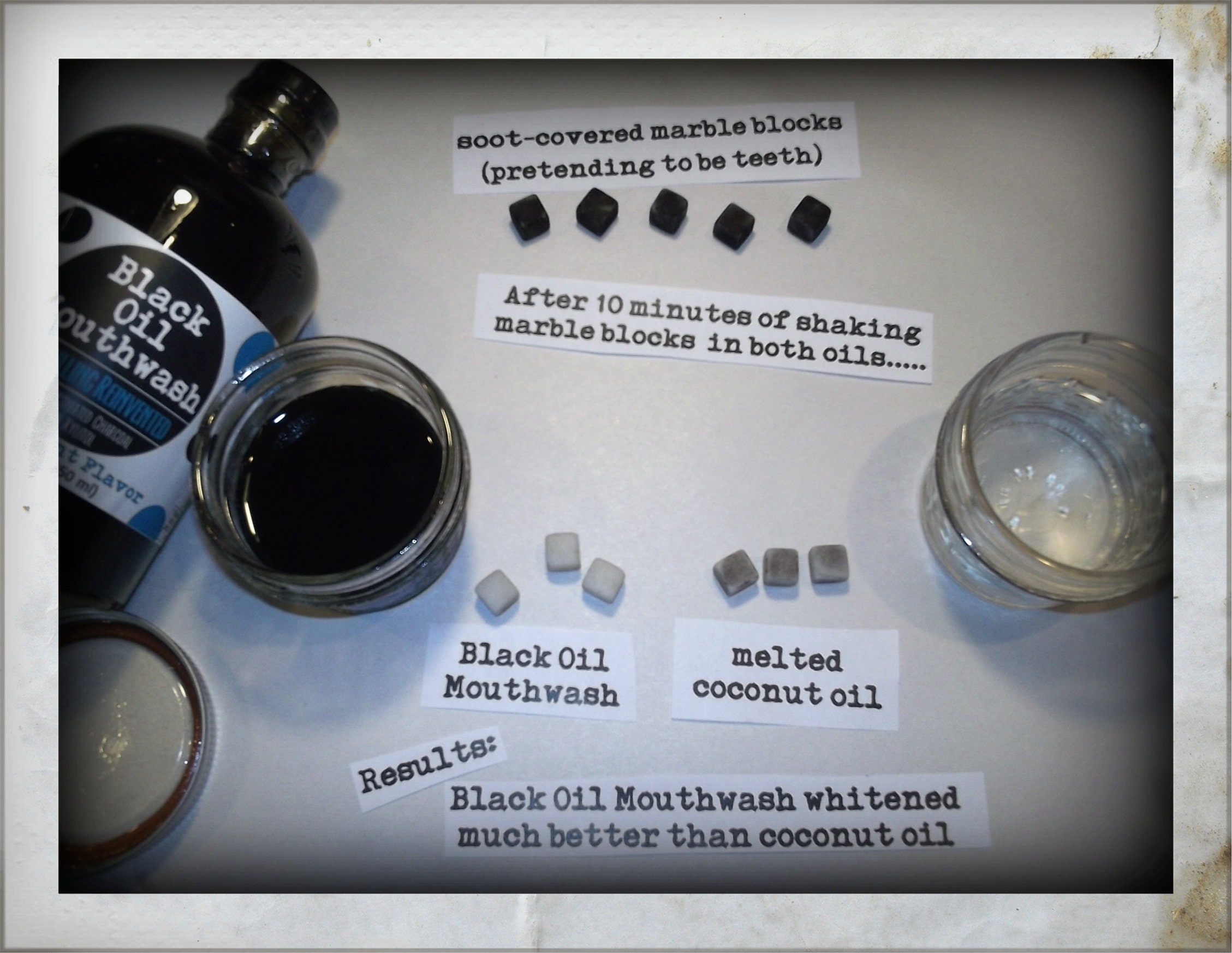 Black Oil Mouthwash for Oil Pulling W/ Powerful Xylitol & Activated