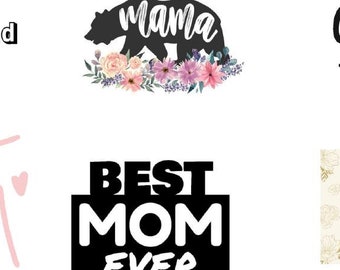 Paquete de pegatinas con el feliz día de la madre