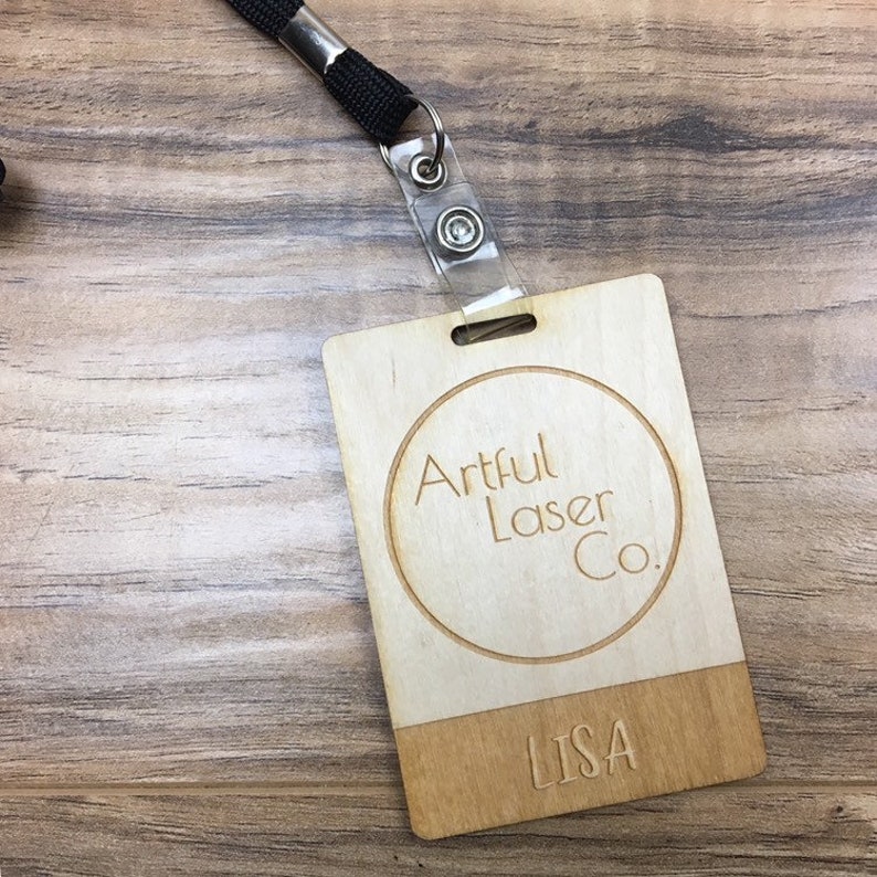 Personalised Name Badge. Custom Id badge for vendors small Etsy.de