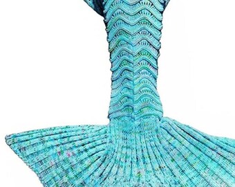 Knit Mermaid Blanket Etsy