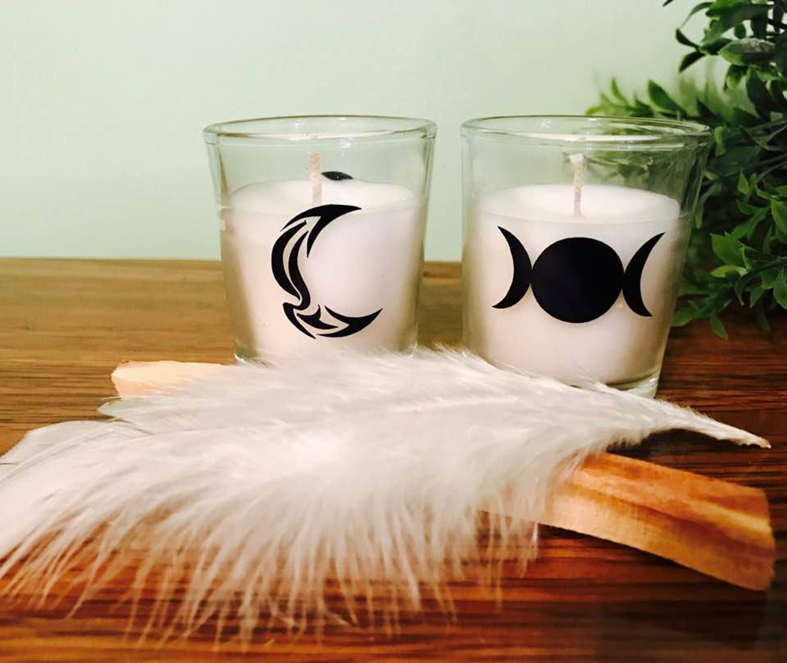 New Moon Candle Full Moon Candle Full Moon Kit New Moon Etsy