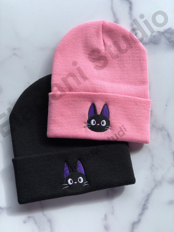 Jiji Beanie | Black Cat Beanie | Kiki Cat - Etsy