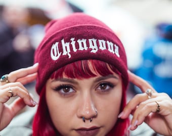 Chingona Beanie ( Old English Text )