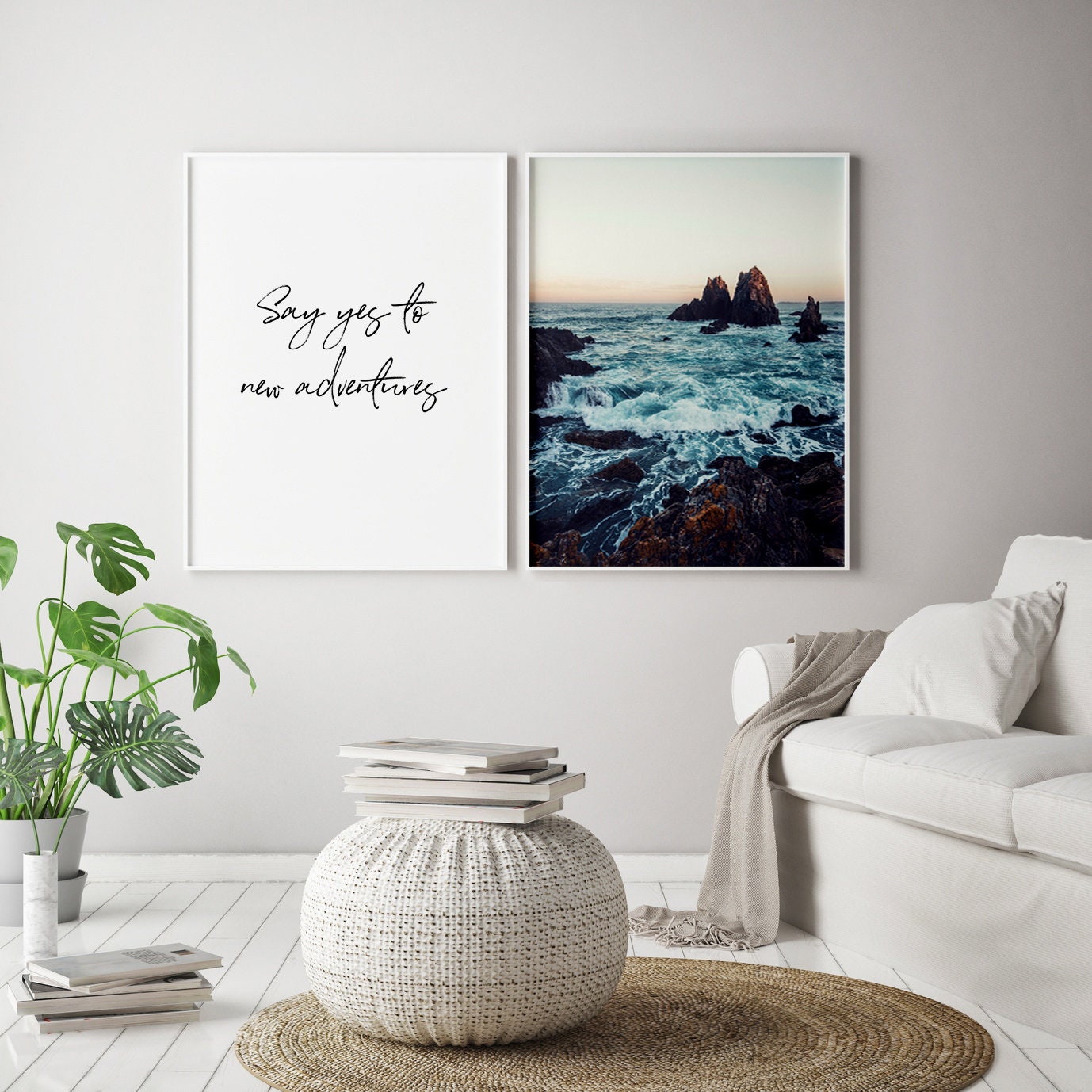 PRINTABLE // Ocean Wall Art Quote And Ocean Art Print Wall Etsy