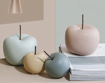Apple Model Modern Design Figurine Fruit home decor kitchen apple ornament European design interior home