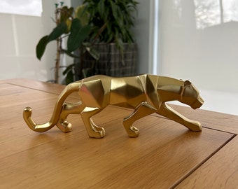 Panthère rôdeuse modèle Jaguar figurine design 3D figurine design chat tigre modèle animal statue jaguar panthère angulaire
