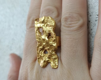geometric ring,chic jewelry,modern jewellery,bronze ring women,bronze jewel woman,gift for her,gilded jewelry ,gift woman jewellery,gift her