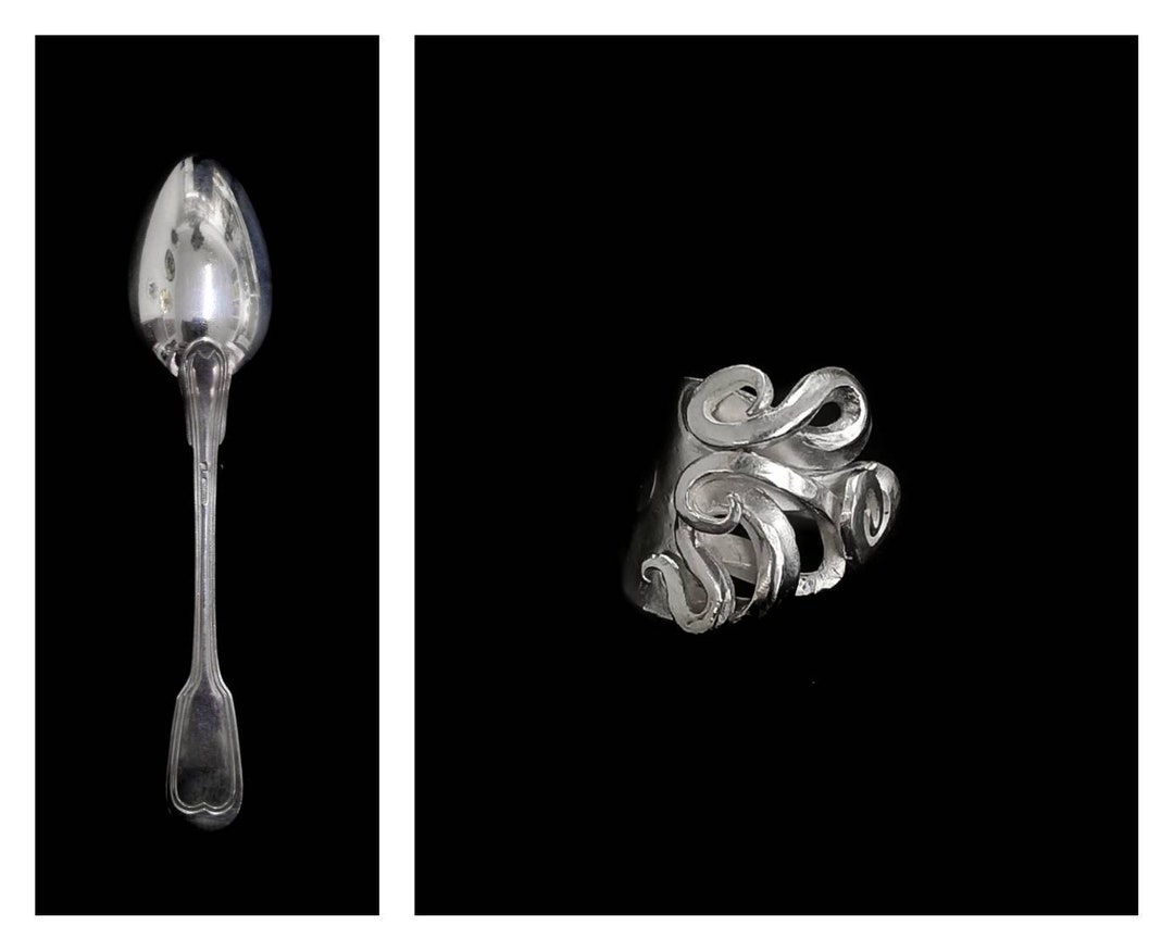 Ring Size 6 3/4 fork Jewelleryvintage Fork Upcycled silver Etsy