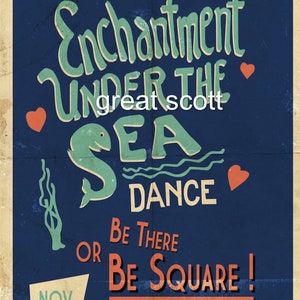 Back To The Future Enchantment Under The Sea Dance Marvin Berry Promo Poster - Foto 14
