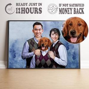 Personalized Step Brothers Family Portrait, Digital Portrait Mix 3 Your Choice, Anniversary Gift, Custom Portrait for Family, Funny Gift