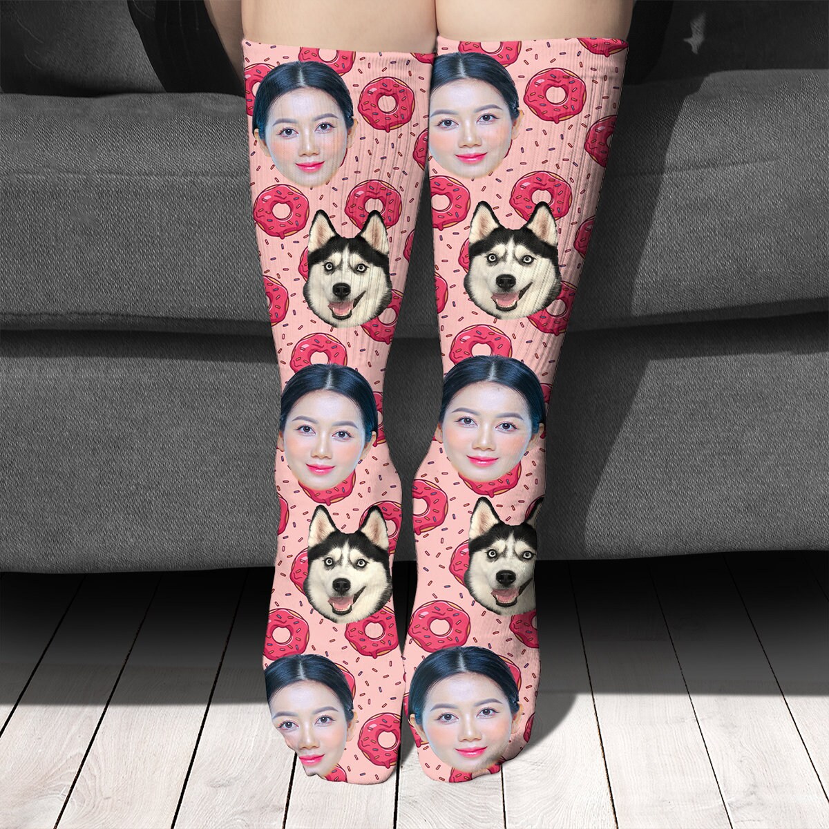 Modern Custom Pet Socks Personalized Pet Socks Custom Dog Socks Custom Cat Socks Fathers Day Gifts Cat Dad Gift Dog Dad Gifts Dog Face Socks
