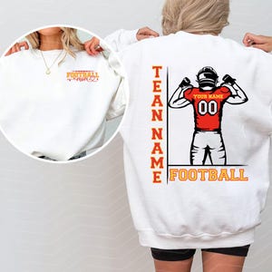 Camiseta de fútbol con tu nombre - Sudadera personalizada para mamás futboleras - Camiseta de fútbol - Camiseta para el día del partido - Camiseta para la temporada de fútbol - Camiseta para mamás futboleras