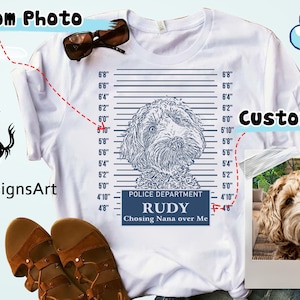 Personalized Dog Face Shirt, Custom Pet Shirt Pet Photo Name, Custom Dog Shirt, Custom Dog T Shirts for Humans, Custom Funny Dog Cat Shirt